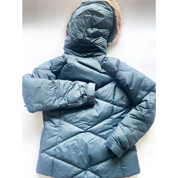 Women's Columbia Lay D Down Quilted Jacket Blue Green Size Medium - Picture 5 of 7